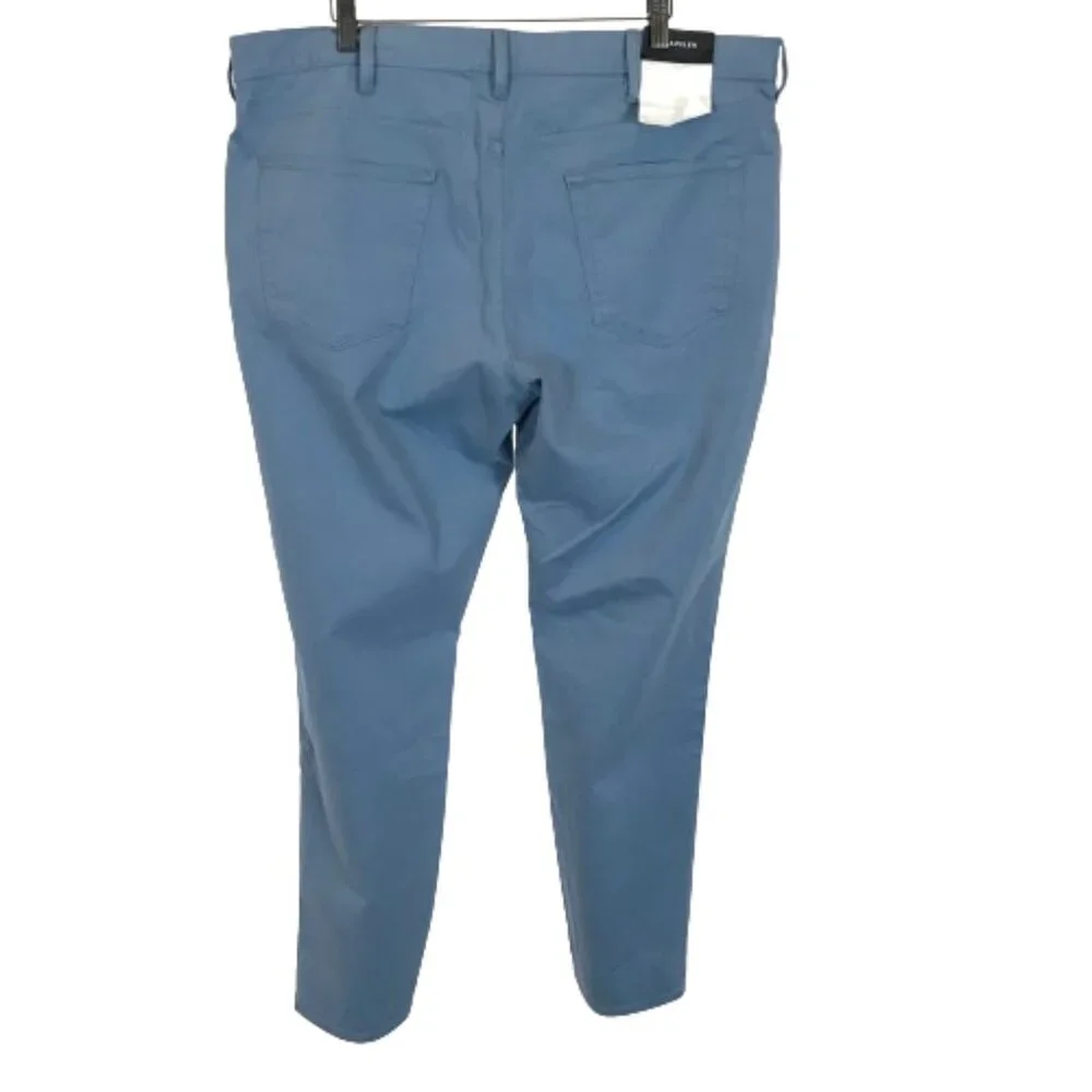 NWT Mens Size 40 40x32 Banana Republic Blue Slim Twill Traveler Pant 2.0 NEW